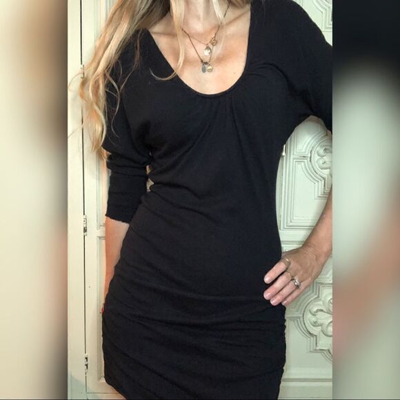 Velvet by Graham and Spencer black mini dress - Picture 1 of 7